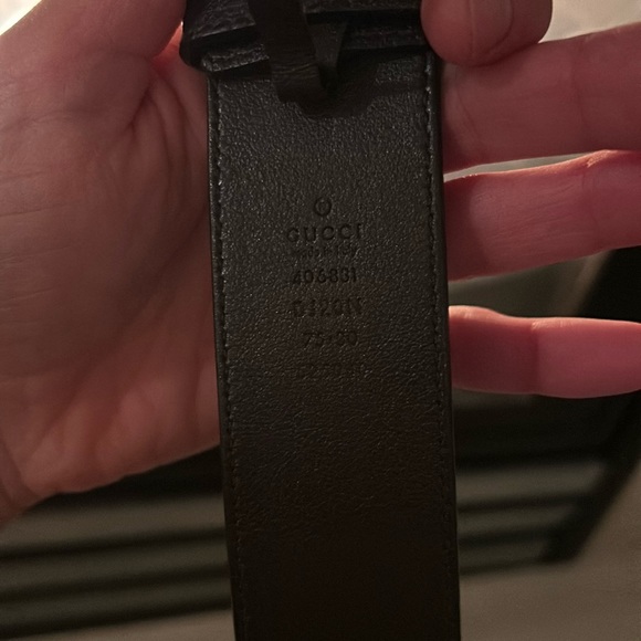 Authentic Gucci Belt, dark brown leather - Picture 3 of 5